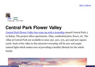 Central Park Flower Valley