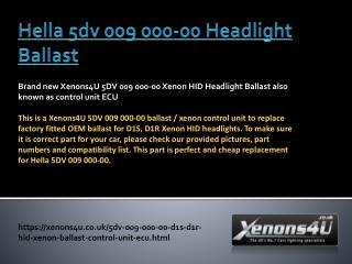 Hella Xenon Ballast | Hella D1S HID Ballast