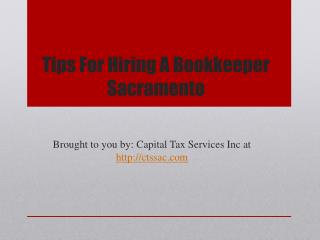 Tips for hiring a bookkeeper sacramento