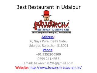 Best Restaurant in Udaipur