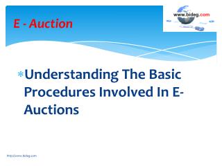 E-Auction Reverse Auction