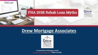 Myths About FHA-203k Rehab Loan