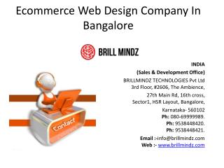 Ecommerce Web Design Company In Bangalore