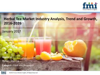 Herbal Tea Market Dynamics, Segments and Supply Demand 2016-2026