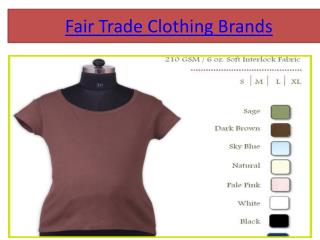 fair trade clothing companies