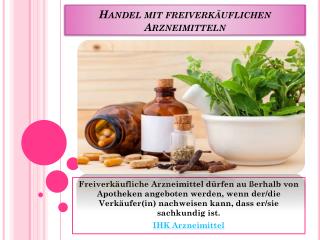 Handel mit freiverkäuflichen arzneimitteln