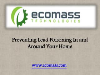 Preventing Lead Poisoning In and Around Your Home
