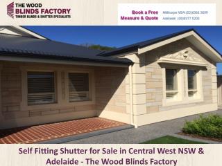 Self Fitting Shutter for Sale in Central West NSW & Adelaide - The Wood Blinds Factory