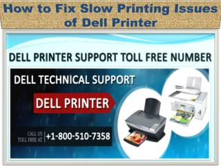 How to Fix Slow Printing Issues of Dell Printer