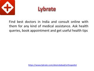 Orthopedic Doctors in Ahmedabad - Lybrate