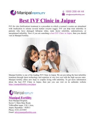 Best IVF Clinic in Jaipur