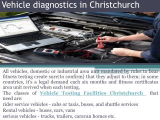 Vehicle diagnostics in Christchurch