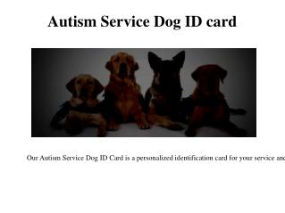 Service Dog ID