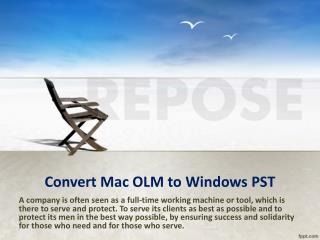 conversion of OLM files to PST