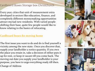 cardboard boxes storage box Christchurch
