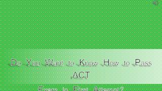 ACT Study Guide