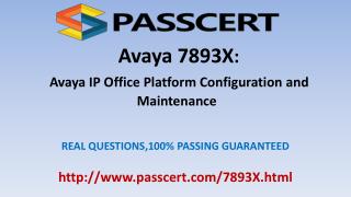 Avaya IP Office 7893X dumps