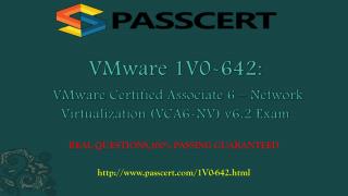 VMware VCA6-NV 1V0-642 dumps