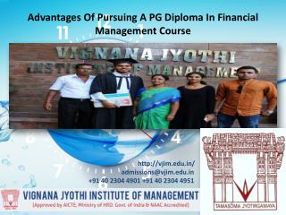 Advantages Of Pursuing A PG Diploma In Financial Management Course