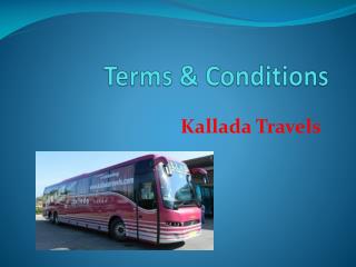 Kallada Travels-Bus Ticket Reservation