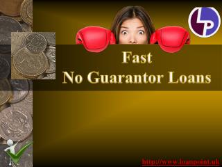 No guarantor loans with no credit check