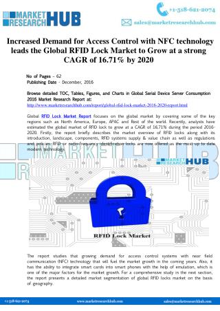 Global RFID Lock Market Forecast Report
