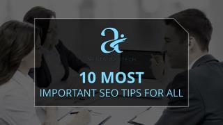 10 Most Important SEO Tips for All