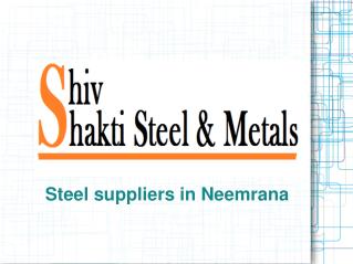 Best Steel suppliers in Neemrana