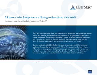 5 Reasons Why Enterprises are Moving to Broadband their WAN