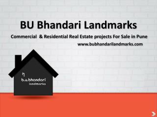 Best Real Estate Company Based Pune - BU Bhandari Landmarks