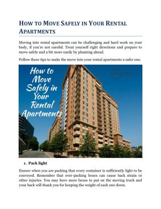 Step By Step Guide To The Condos For Rent