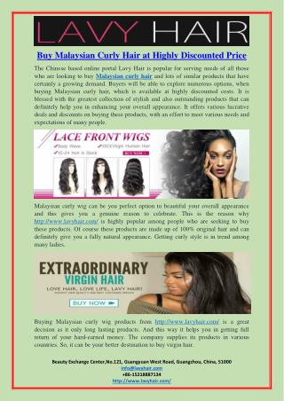 Buy Malaysian Curly Hair at Highly Discounted Price