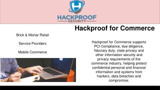 Hackproof for Commerce