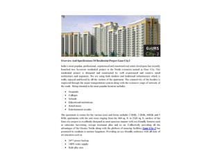 Overview And Specifications Of Residential Project Gaur City2