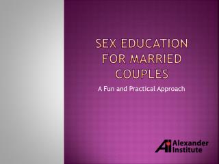 Sex education for married couples