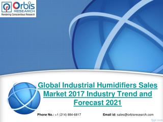 2017 Global Industrial Humidifiers Sales Market Trends Survey & Opportunities Report
