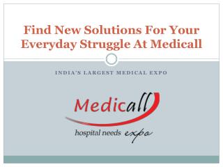 Medicall - Hospital Need Expo