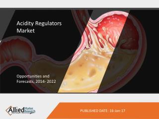 Acidity Regulators Market to Reach $7,056 Million, Globally, by 2022