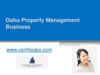 Oahu Property Management Business - www.certifiedps.com