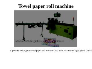 Hand towel machine