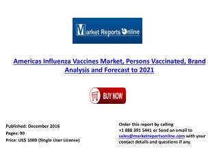 2021 Americas Influenza Vaccines Market Forecast & Brand Analysis