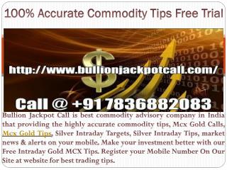 Free Intraday Gold MCX Tips