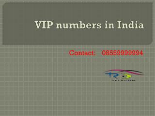 VIP Numbers in India