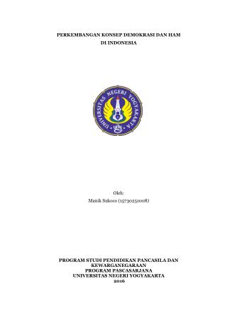 Perkembangan Konsep Demokrasi dan Hak Asasi Manusia di Indonesia