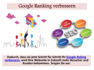 Google Ranking verbessern – kümmern Sie sich jetzt um Ihre Zukunft