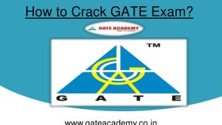 How to Crack GATE Exam?