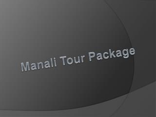 manali tour package