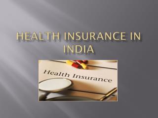 Health insurance in India