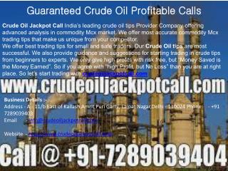Intraday Crude Oil Calls