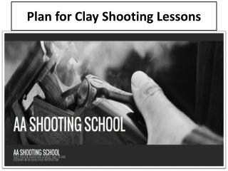 Plan for Clay Shooting Lessons